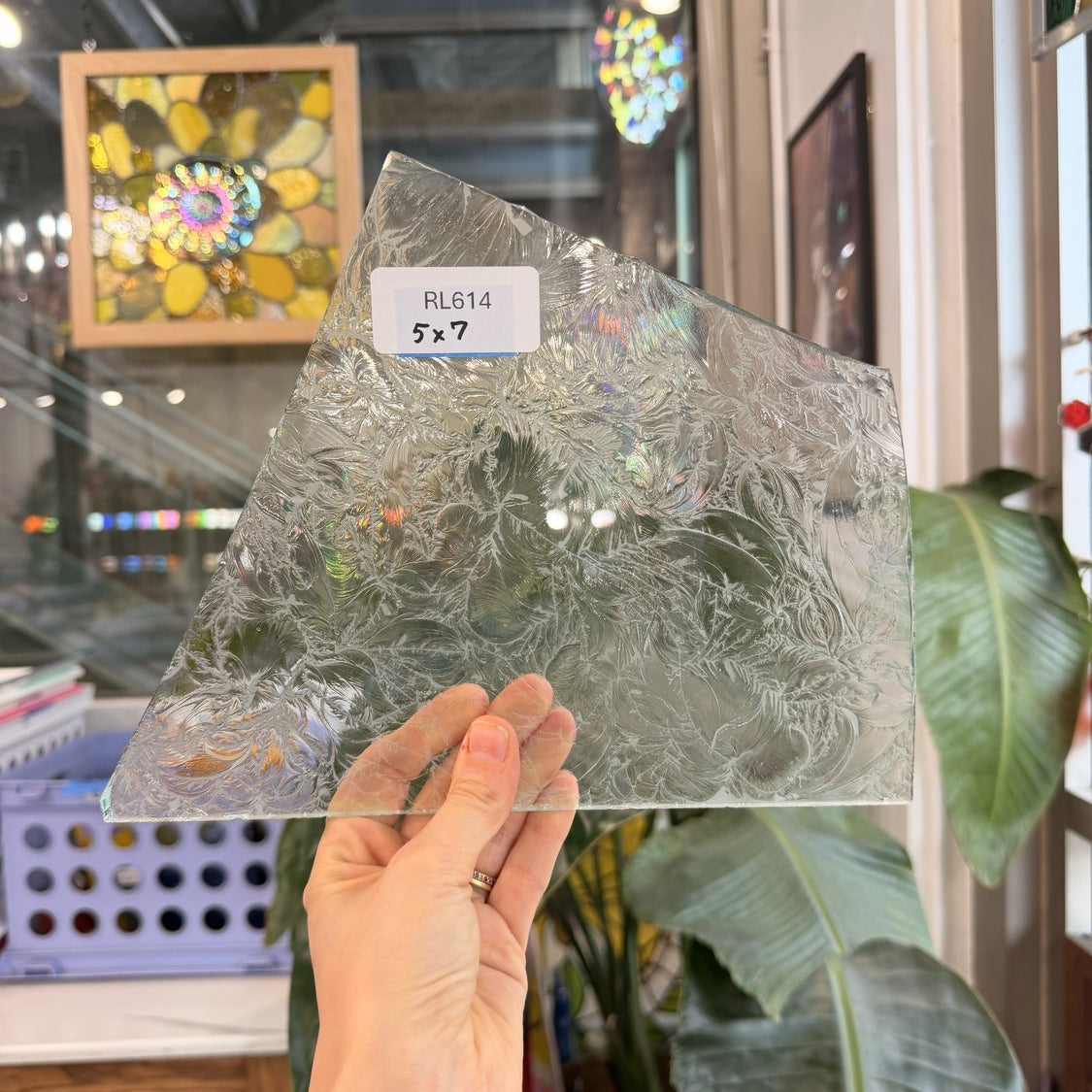 1/4 Thick Textured Frosted Glue Chip Sheet Glass