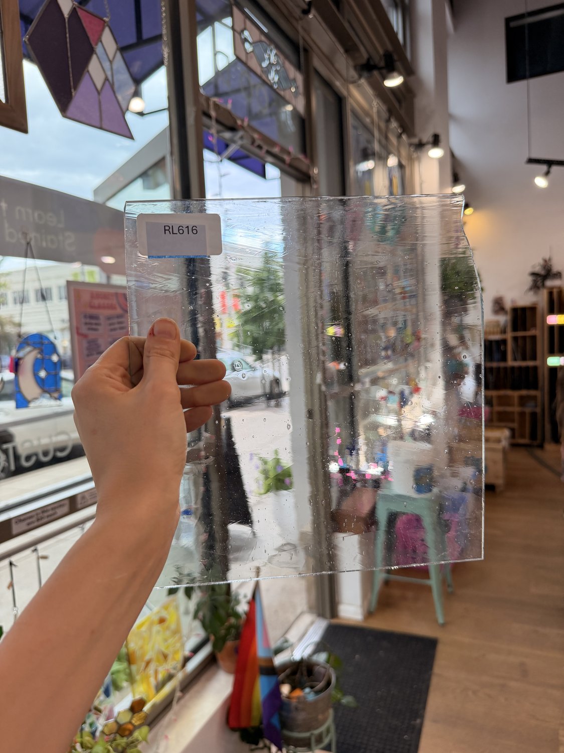 Clear Mouthblown Transparent Lamberts Sheet Glass