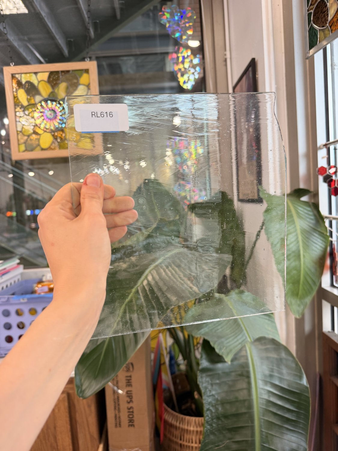 Clear Mouthblown Transparent Lamberts Sheet Glass