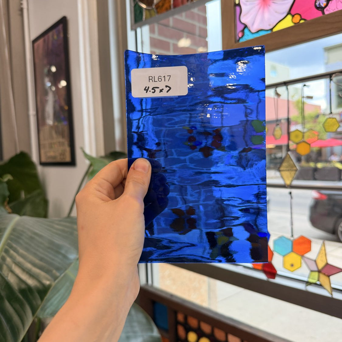 Dark Blue Transparent Waterglass Sheet Glass