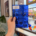 Dark Blue Transparent Waterglass Sheet Glass – RL618