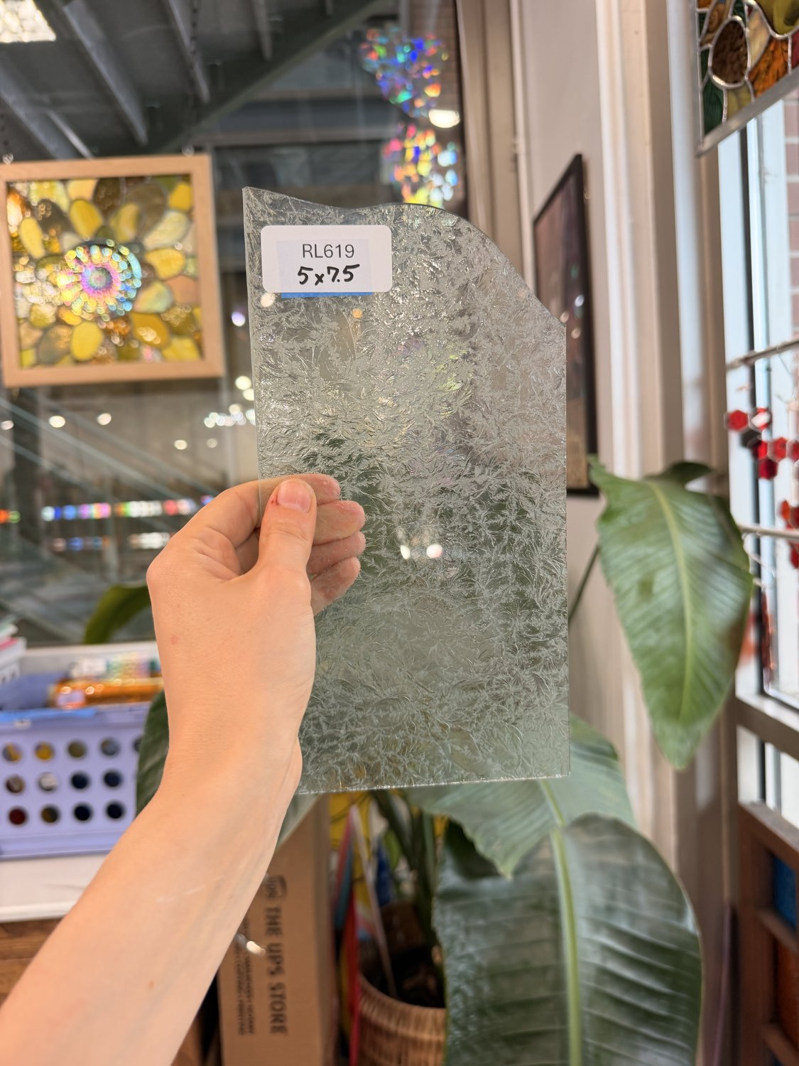 Transparent Textured Clear Double Glue Chip Sheet Glass – RL619