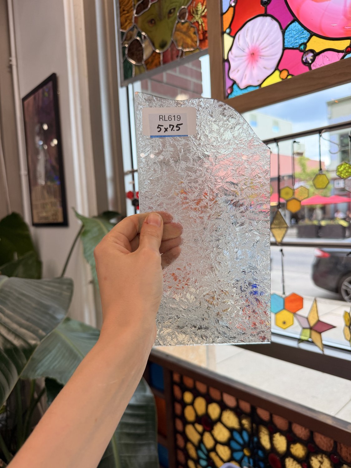 Transparent Textured Clear Double Glue Chip Sheet Glass – RL619