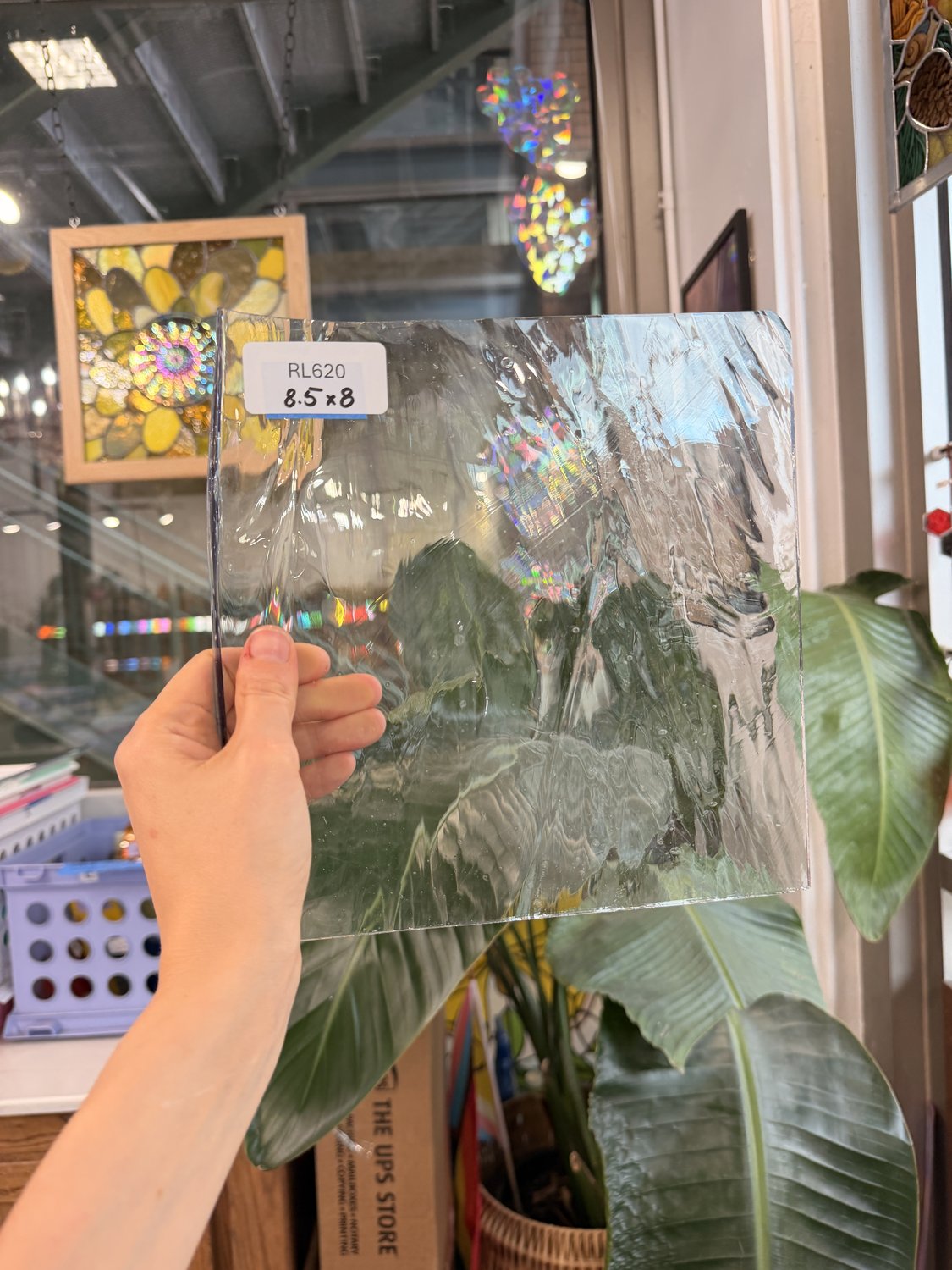 Clear Transparent Reamy Lamberts Mouthblown Sheet Glass