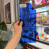 Dark Blue Transparent Waterglass Sheet Glass – RL621