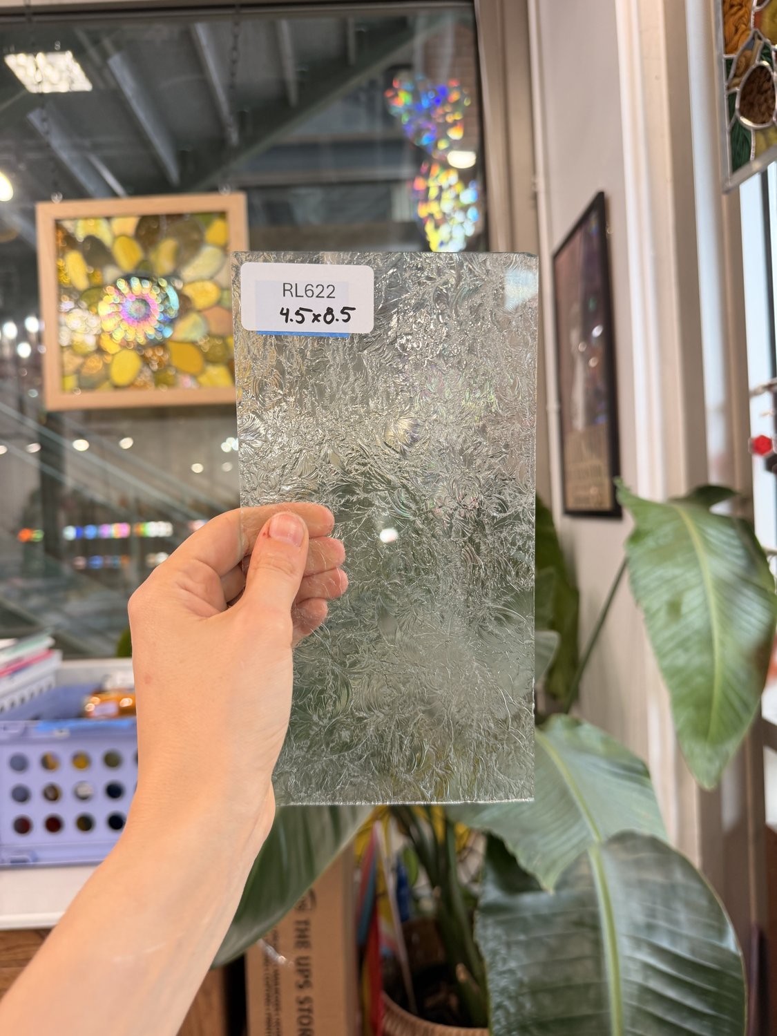 Transparent Textured Clear Double Glue Chip Sheet Glass – RL622
