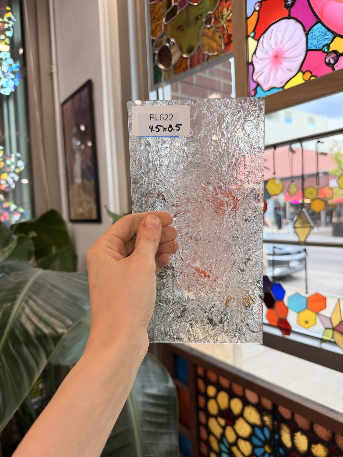 Transparent Textured Clear Double Glue Chip Sheet Glass – RL622