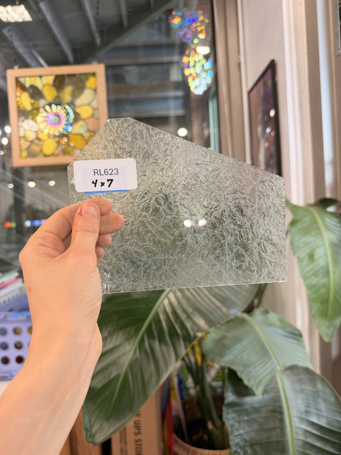 Transparent Textured Clear Double Glue Chip Sheet Glass – RL623