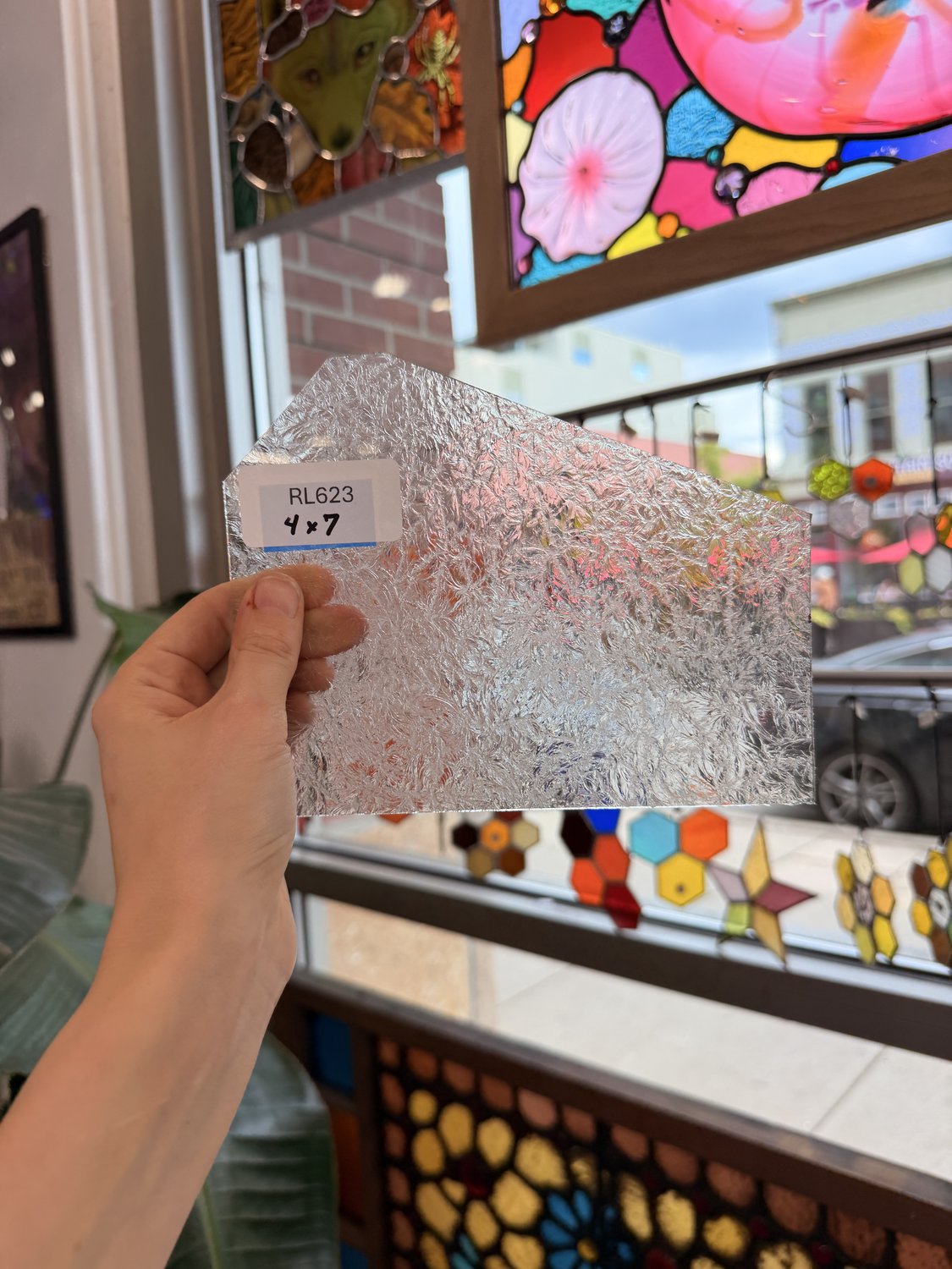 Transparent Textured Clear Double Glue Chip Sheet Glass – RL623