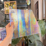 Clear Transparent Rainbow Iridescent Wissmach Sheet Glass