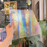 Clear Transparent Rainbow Iridescent Wissmach Sheet Glass