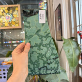 Emerald Mottled Bullseye Sheet Glass