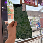 Emerald Mottled Bullseye Sheet Glass