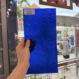 Cobalt Blue Transparent Rippled Wissmach Sheet Glass – RL636