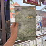 Sage Green White Mottled Sheet Glass