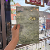 Sage Green White Mottled Sheet Glass