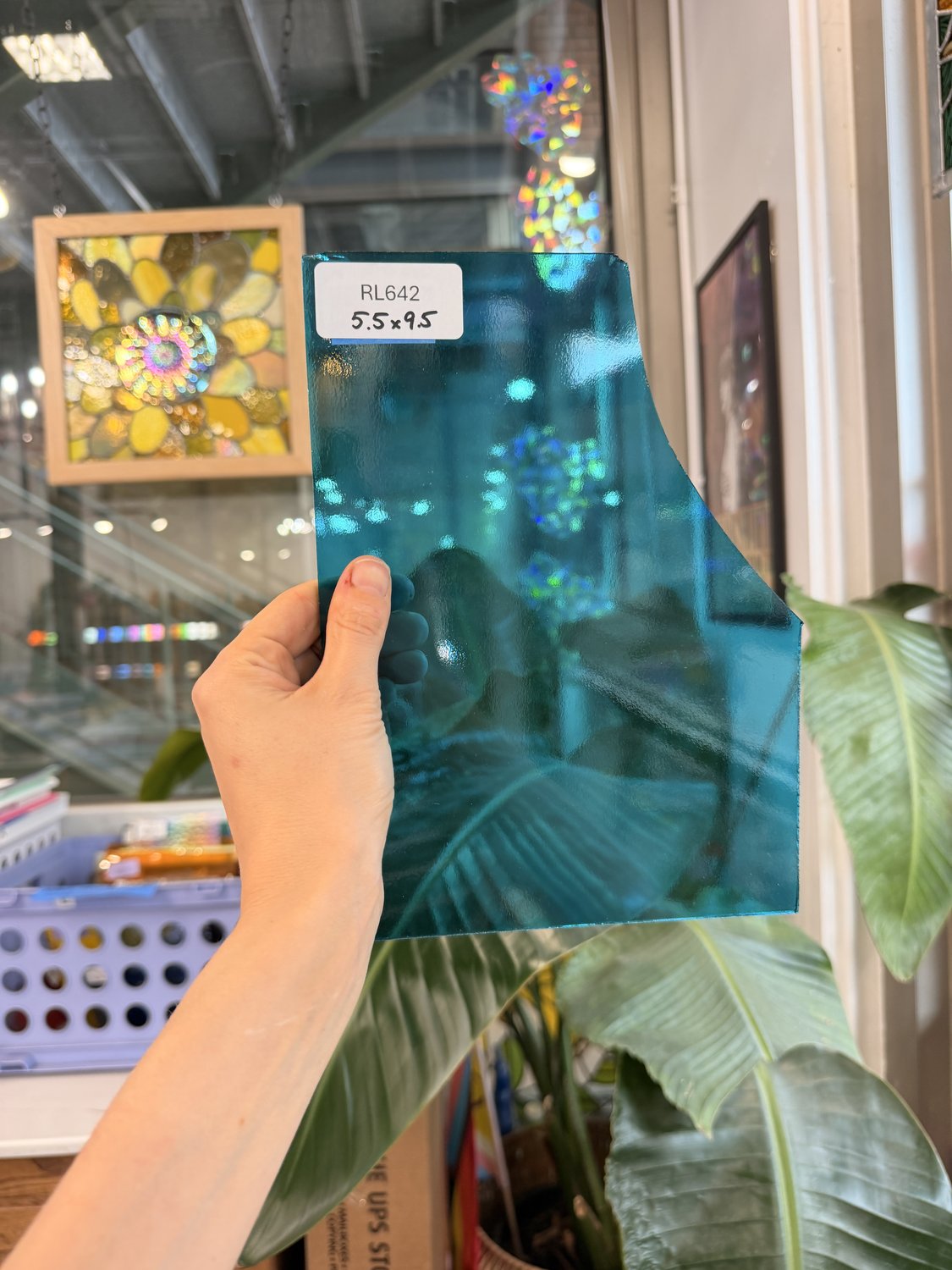Transparent Topaz Blue Transparent Sheet Glass Oceanside Fusible 96 COE