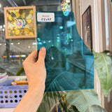 Transparent Topaz Blue Transparent Sheet Glass Oceanside Fusible 96 COE
