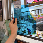 Transparent Topaz Blue Transparent Sheet Glass Oceanside Fusible 96 COE