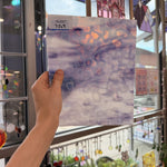 Purple White Mottled Mixed Vintage Uroboros Sheet Glass – RL647