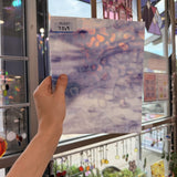 Purple White Mottled Mixed Vintage Uroboros Sheet Glass – RL647