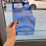 COGW x Lamberts Blue Purple Clear Wispy Sheet Glass