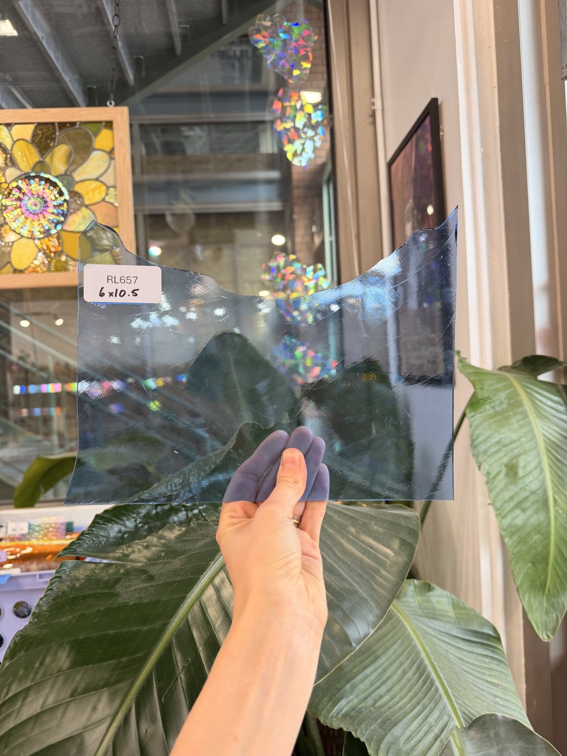 Light Blue Artique Spectrum Sheet Glass