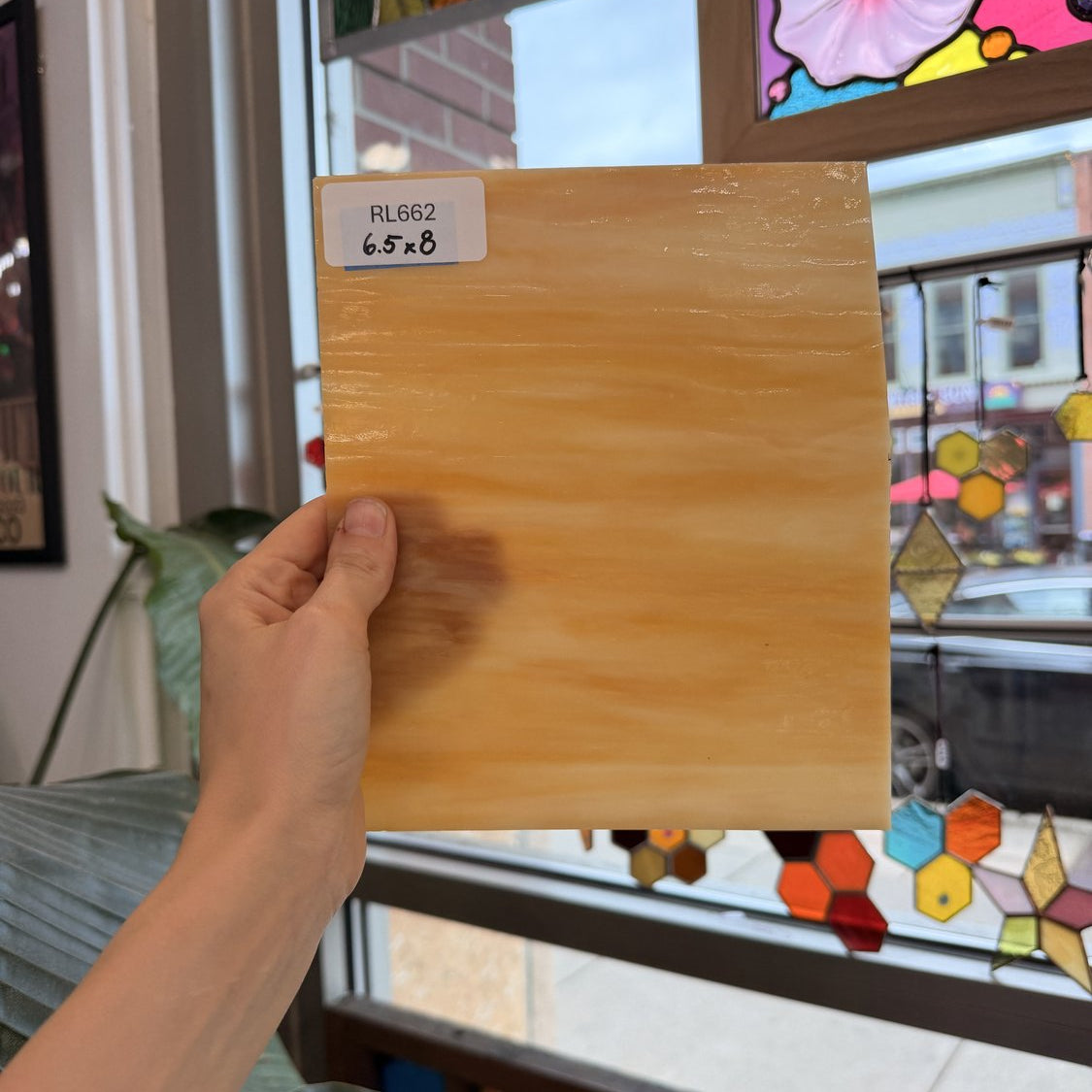 Tan Mixed Opal Sheet Glass