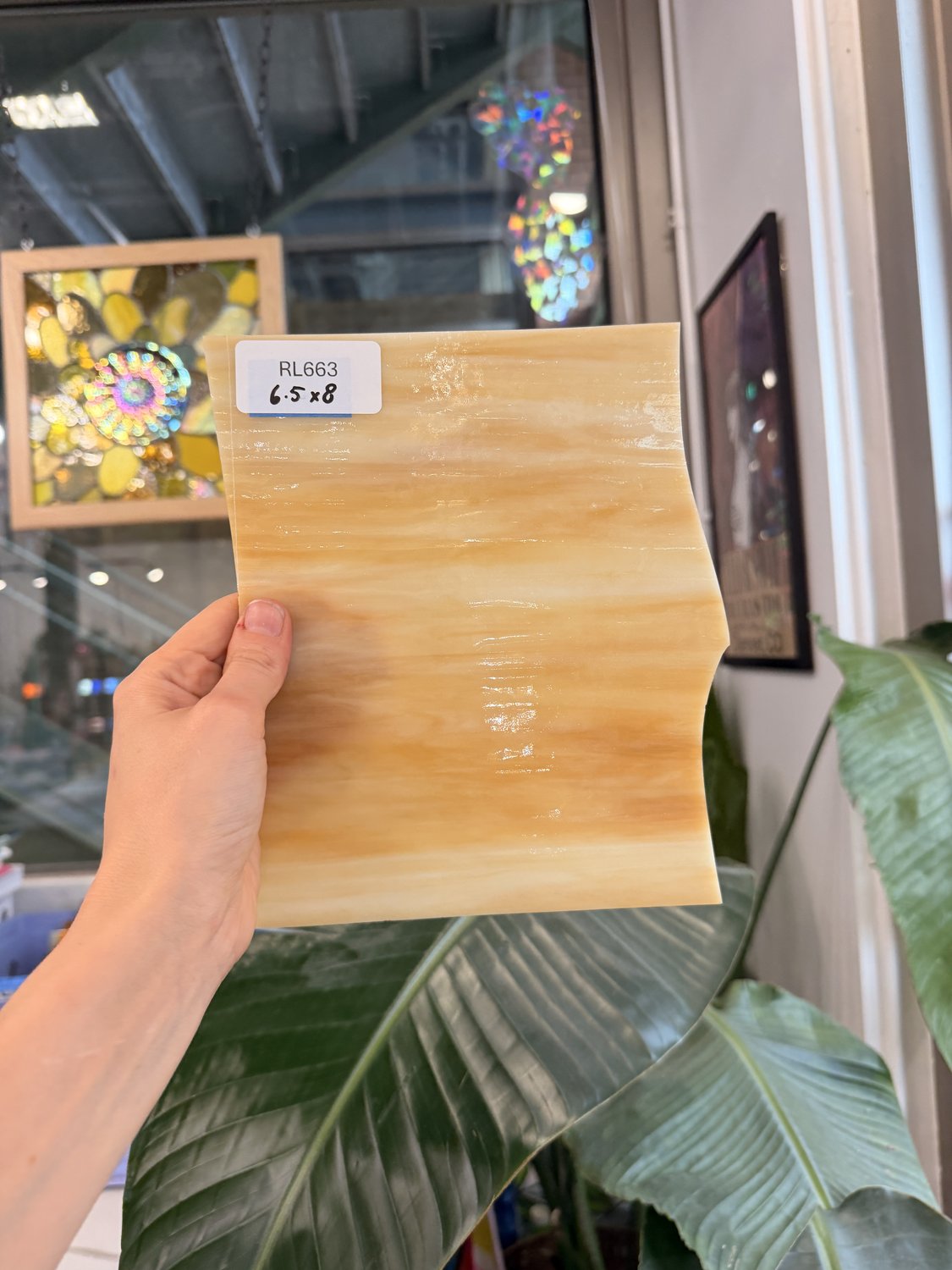 Tan Mixed Opal Sheet Glass – RL663