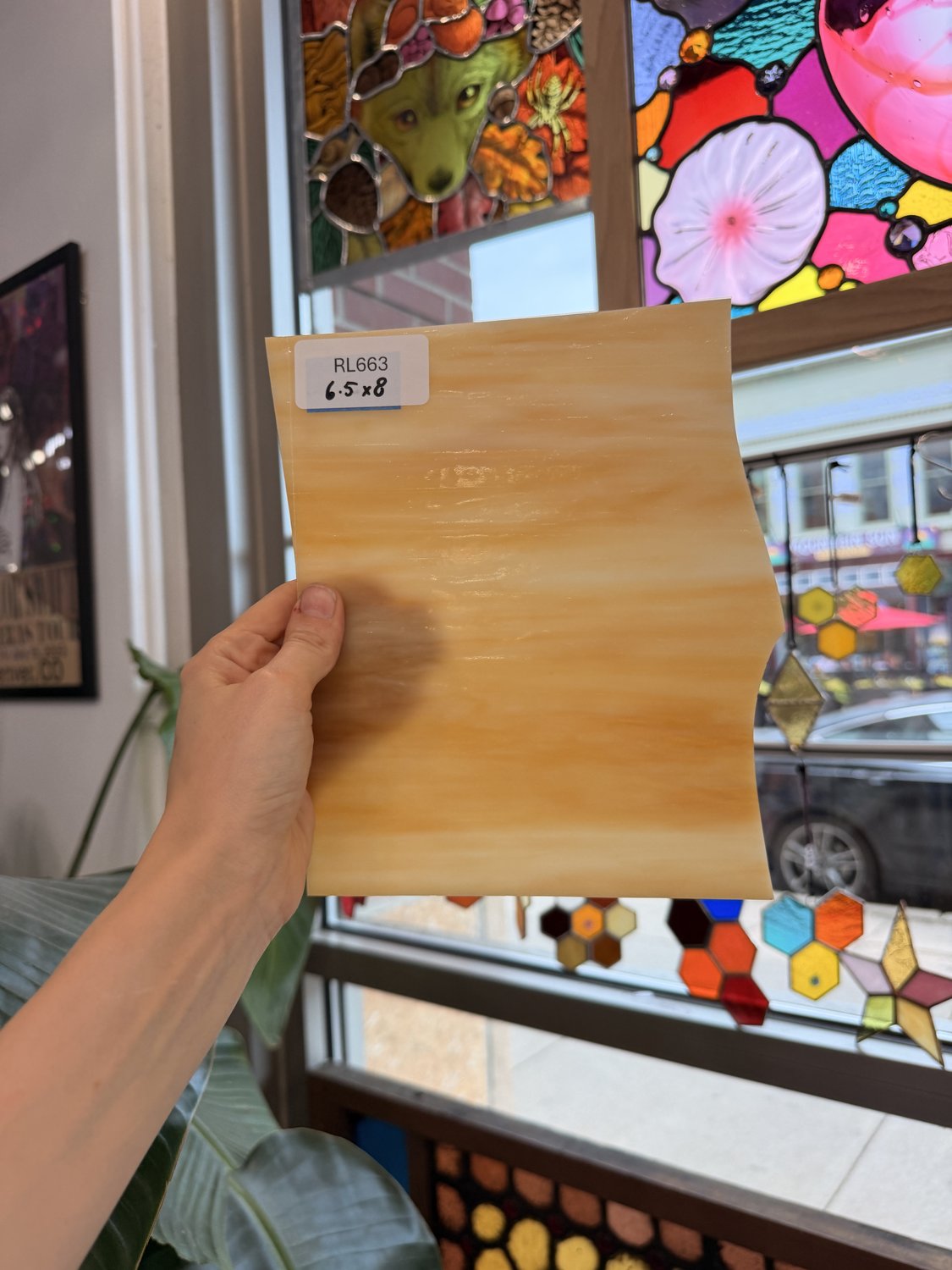 Tan Mixed Opal Sheet Glass – RL663