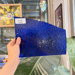 Cobalt Blue Transparent Rippled Wissmach Sheet Glass – RL665
