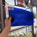 Cobalt Blue Transparent Rippled Wissmach Sheet Glass – RL665