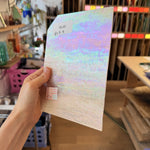 Light Pink Wispy Iridescent Kokomo Sheet Glass