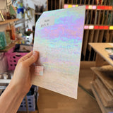 Light Pink Wispy Iridescent Kokomo Sheet Glass