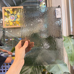 Gray Transparent Oceanside Rough Rolled Sheet Glass Fusible 96 COE – RL674