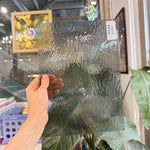 Gray Transparent Oceanside Rough Rolled Sheet Glass Fusible 96 COE – RL675
