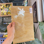 Medium Amber Wispy Vintage Spectrum Sheet Glass – RL677