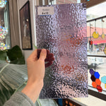 Light Purple Lilac English Muffle Sheet Glass – RL683