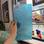 Tahitian Blue Iridescent Ripple Wissmach Sheet Glass – RL685