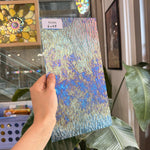 Tahitian Blue Iridescent Ripple Wissmach Sheet Glass – RL686