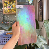 Iridescent Terracotta Red Opal Sheet Glass