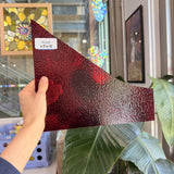 Transparent Red Hammered Wissmach Sheet Glass – RL691
