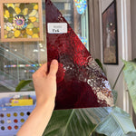 Transparent Red Hammered Wissmach Sheet Glass – RL693