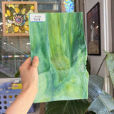 Green Yellow Mixed Vintage Uroboros Sheet Glass