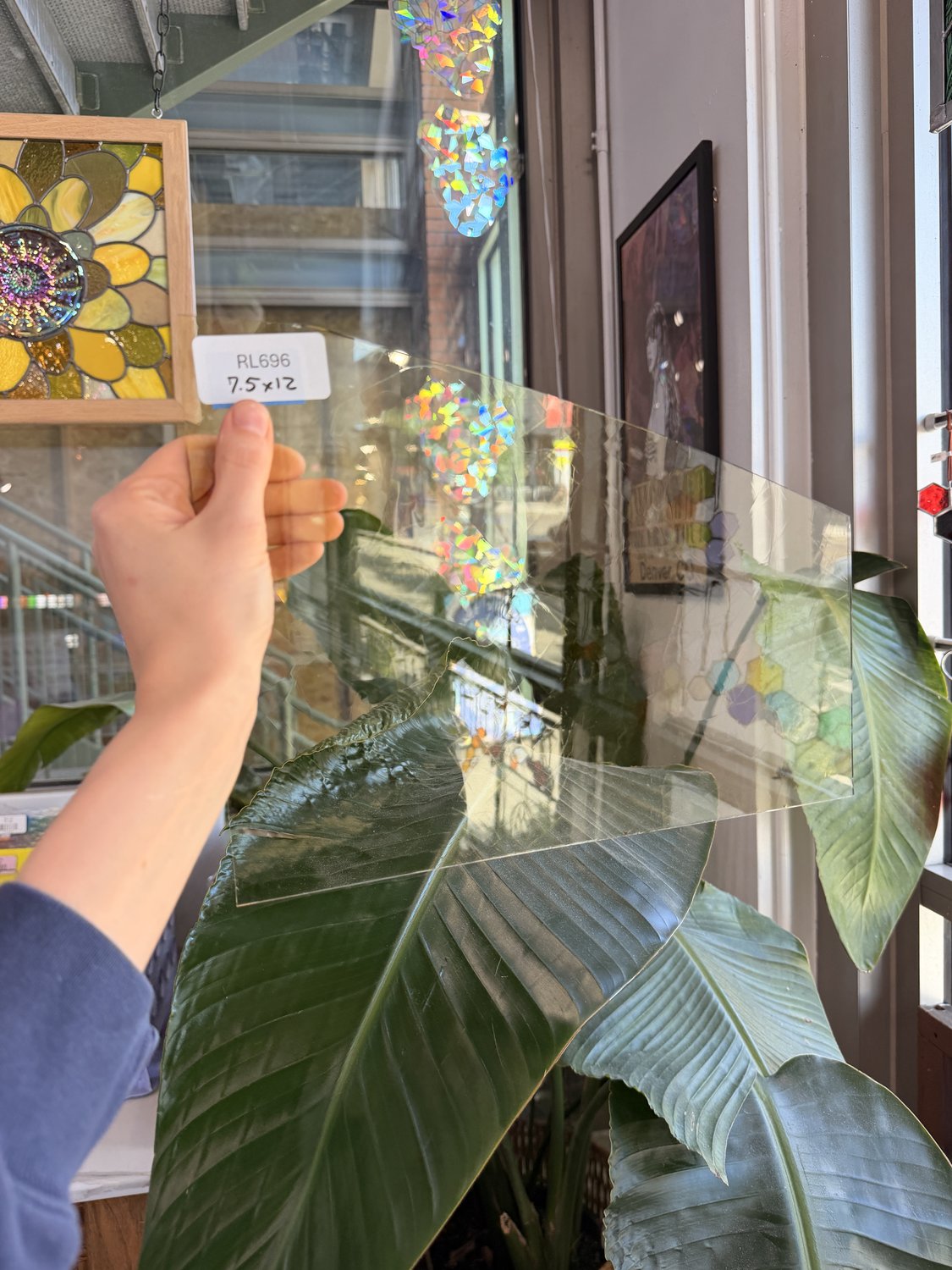 Vintage Transparent Yellow GNA Mouthblown Sheet Glass – RL696