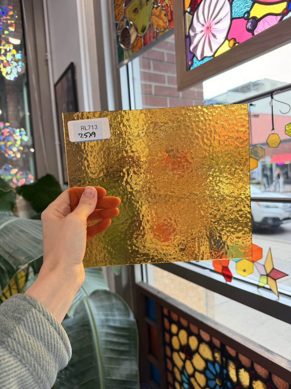 Butterscotch Classic Cathedral Transparent Amber Corella Wissmach Sheet Glass – RL713