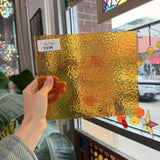 Butterscotch Classic Cathedral Transparent Amber Corella Wissmach Sheet Glass – RL713
