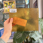 Butterscotch Classic Cathedral Transparent Amber Corella Wissmach Sheet Glass – RL714