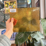 Butterscotch Classic Cathedral Transparent Amber Corella Wissmach Sheet Glass – RL715
