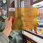 Butterscotch Classic Cathedral Transparent Amber Corella Wissmach Sheet Glass – RL715
